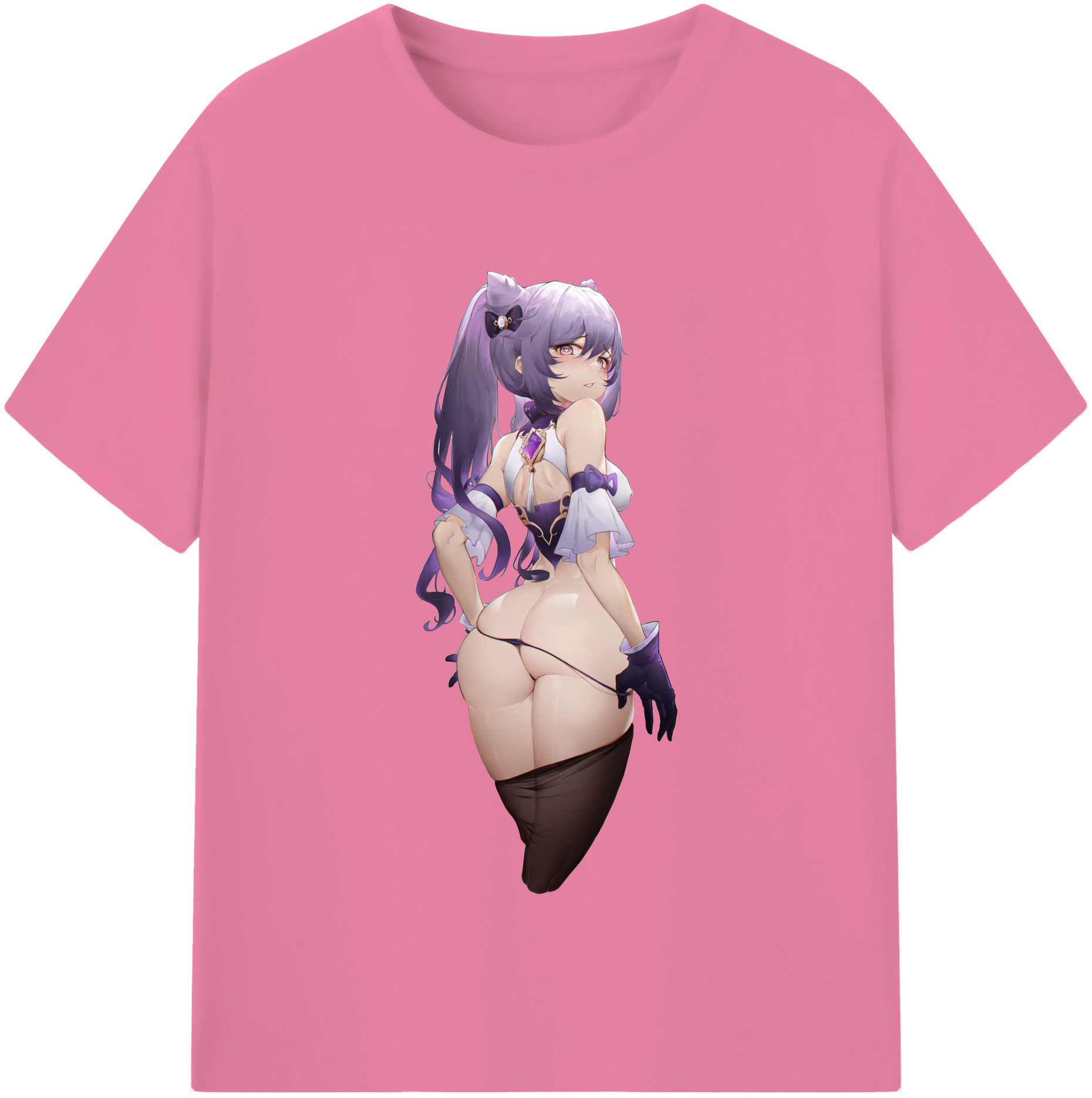 げんし神 刻晴 こくせい genshin Kokusei 綿100％半袖Tシャツ（フロントプリント）